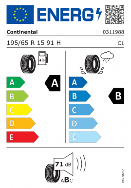 195 / 65 R 15 91 H - Continental