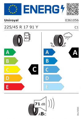 225 / 45 R 17 91 Y - Uniroyal